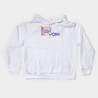 Boss Rush Network Logo (LGBTQ Pride) Kids Hoodie